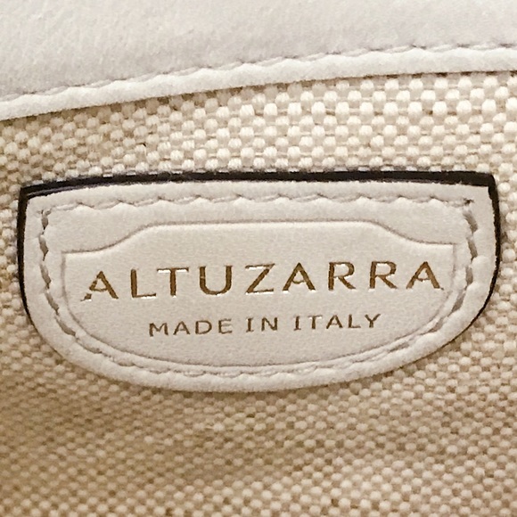 ALTUZARRA Ghianda Cream Ivory Exotic Python Snakeskin Braided Leather Bag - Picture 8 of 12